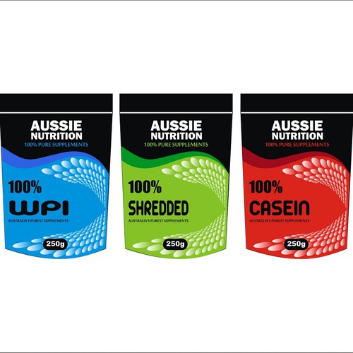 Aussie Nutrition supplement range needs new packaging! Design réalisé par princess.thania