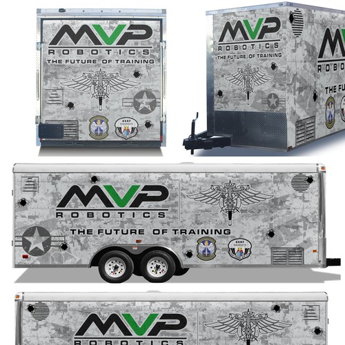 DESIGN A TRAILER WRAP FOR MILITARY ROBOTS - MVP ROBOTICS Design by ssrihayak