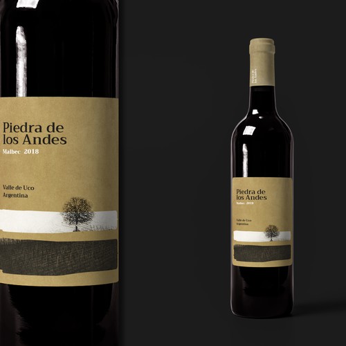Malbec Wine Label for an Argentinian Winery Design by exsenz