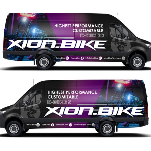 Coolest Electric Bike Company need to wrap new van Design by Kiky Rizki