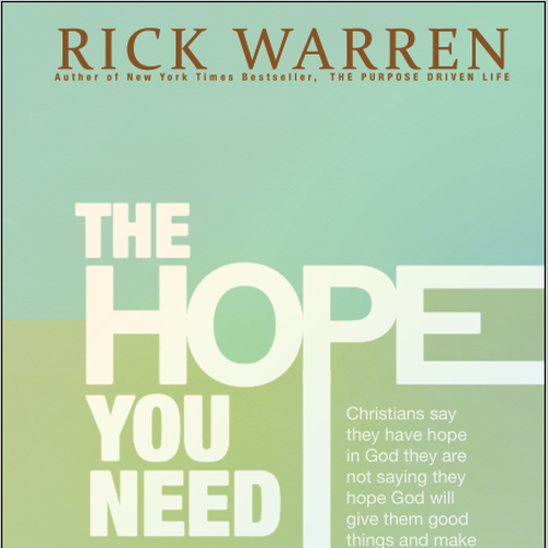 Design Rick Warren's New Book Cover Design por Ruben7467
