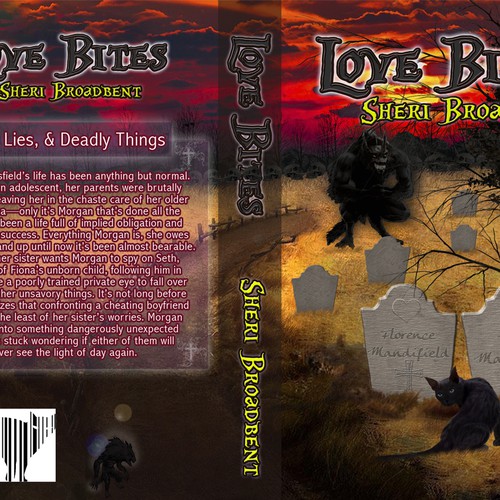 Vintage horror styled book cover Design by Orlando Ortz