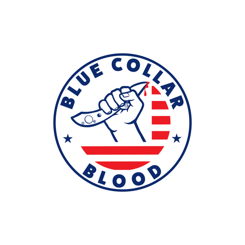 Blue Collar Blood - We need a logo for our hidden belt buckle knifes for blue collar America!! Design by jagokandank