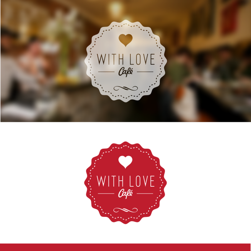 Logo for With Love Café Design by Angga Panji™