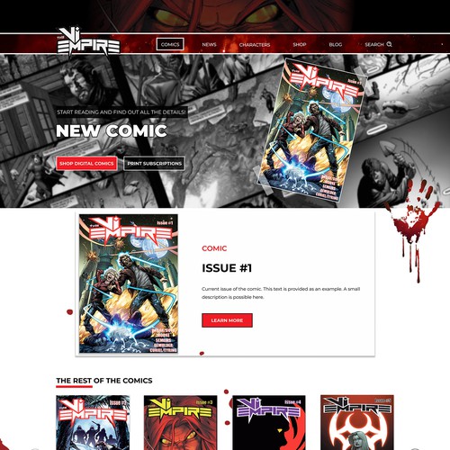 Comic Book Website Design by Alina_rali
