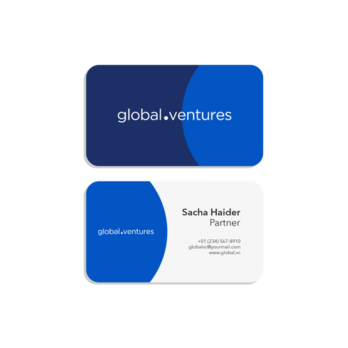 Design a business card for a start-up investor Design by [L]-Design™