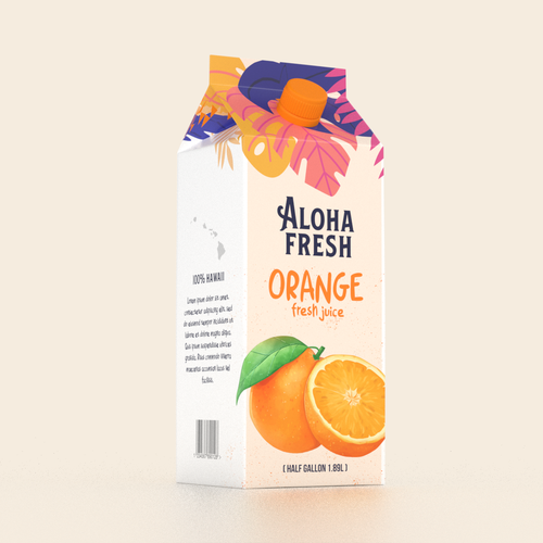 ALOHA FRESH JUICE & TEA Design by Andrei Rac