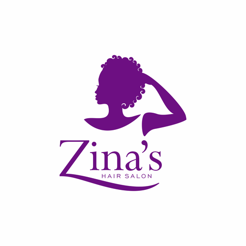 コンペ「Showcase African Heritage and Glamour for Zina's Hair Salon Logo」のデザイン by Ok Lisさん 