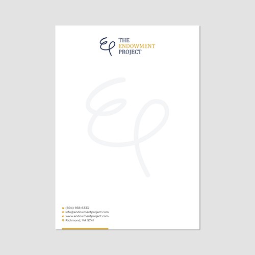 Clean, simple note design, The Endowment Project Design by prosenjit_P