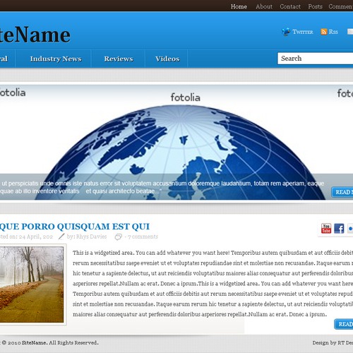 1-3 Page Website Template Design von RTDS