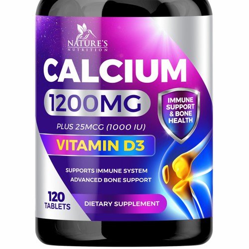 Calcium Plus Vitamin D3 Design Needed for Nature's Nutrition Design by GenScythe