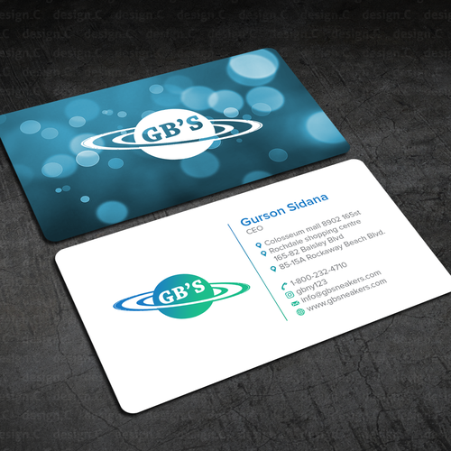 Design A Business Card For A Sneaker Store Business Card Contest