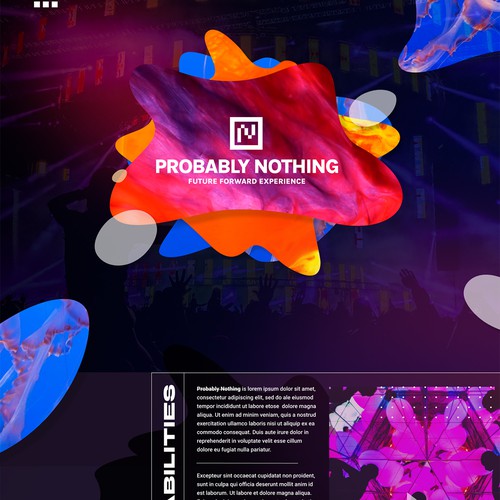 Create a crazy bizarre landing page design for an experiential events company Design by DataFox
