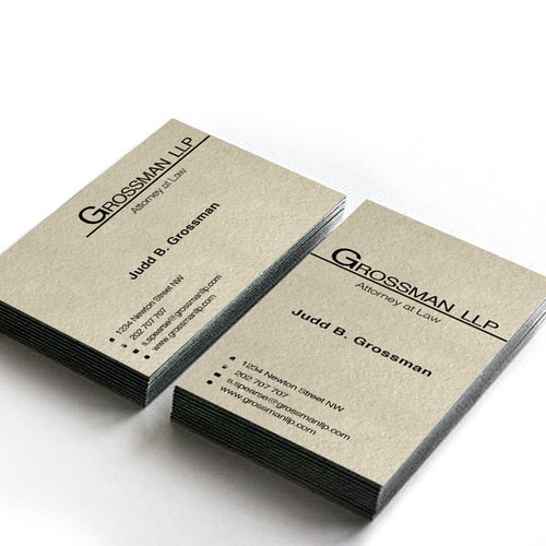 Help Grossman LLP with a new stationery デザイン by TanTam