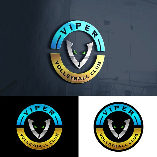 Design Club Volleyball logo - Viper volleyball di Artborg™