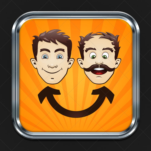 icon or button design for Face Shuffler Design by pixaroma