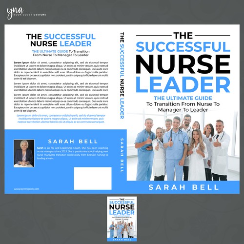 I need a powerful book cover that will appeal to nurses and healthcare professionals. Design by Yna