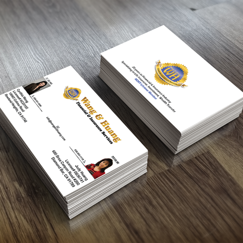 Create Business Card for 2 Persons Name's on 1 Business Card