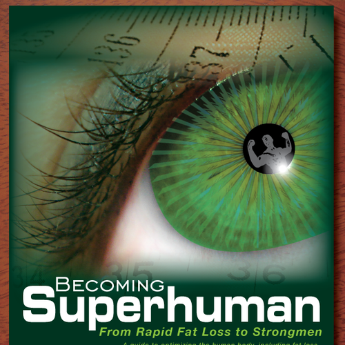 "Becoming Superhuman" Book Cover Diseño de Just ImaJenn