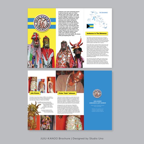 Creative attractive brochure design for Cultural Museum Design by Studio Uno