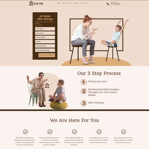 Looking for a friendly and minimalist design for kids therapy Site Design by WordpressExpert