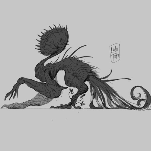 Design a Vicious Monster Plant for a Comic Book Design by Lalu Taki