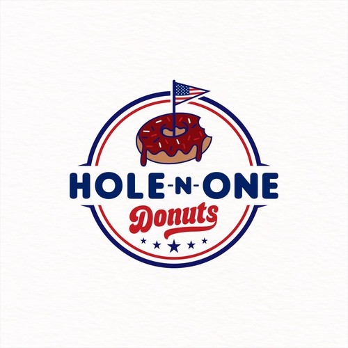 A hip logo blending donuts and golf.. But more about the donuts. For a concession trailer.  Looking for creativity. Design by Lure Studio