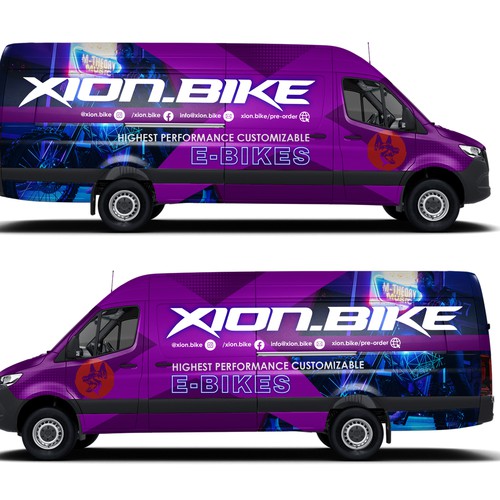 Coolest Electric Bike Company need to wrap new van Design by Kiky Rizki