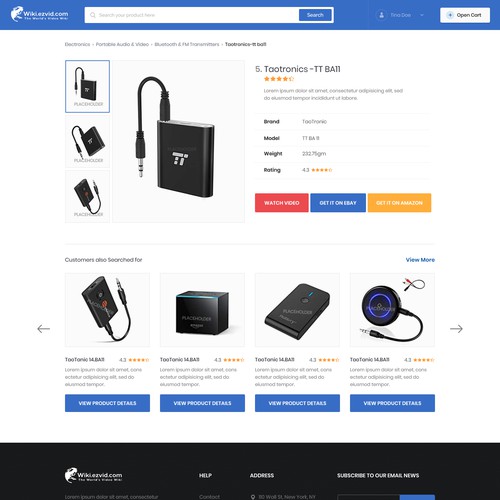 section of web page design, desktop only Design by FuturisticBug