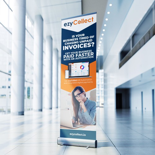 B2B Saas Pull Up Banner for Trade Show Design by icon89GraPhicDeSign