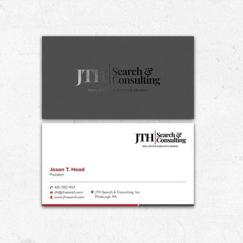 Business Card Design for Executive Search Firm Design by ™SF_Design™