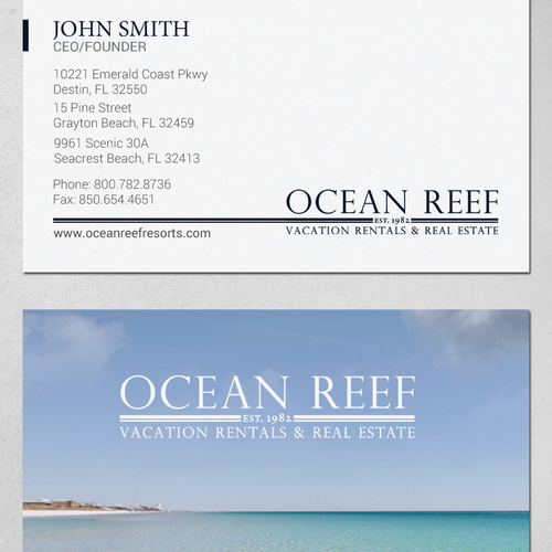 Design a fun, beach-inspired Business Card Design by chandrayaan.creative