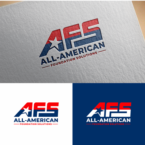 All-American Foundation Solutions Company Logo Design by DSGNESIA™