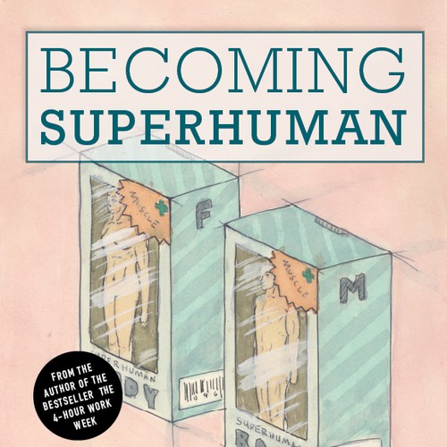 "Becoming Superhuman" Book Cover Design by bconnor