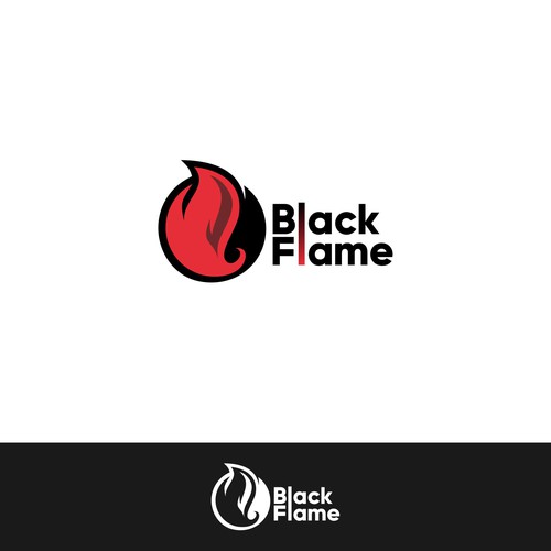 Cool, masculine Logo for company name „Black Flame” Design by G°Ogre