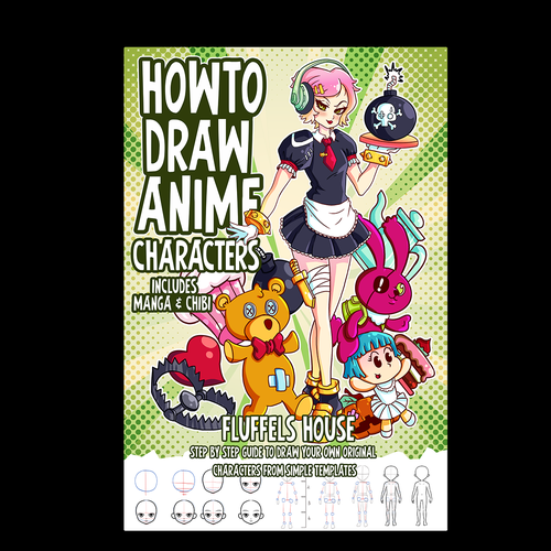 How to Draw Anime | Extravagant Book Cover Design Design by Tony Ferreira