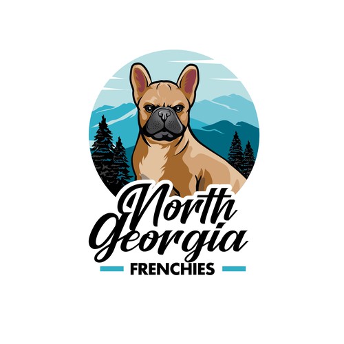 Purebred French bull dog logo to appeal to breeders and aspiring pet owners Design by Katykevan