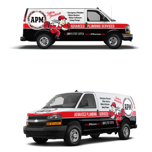 Looking for an eye catching Plumber van wrap Design by Art Mahno ✔