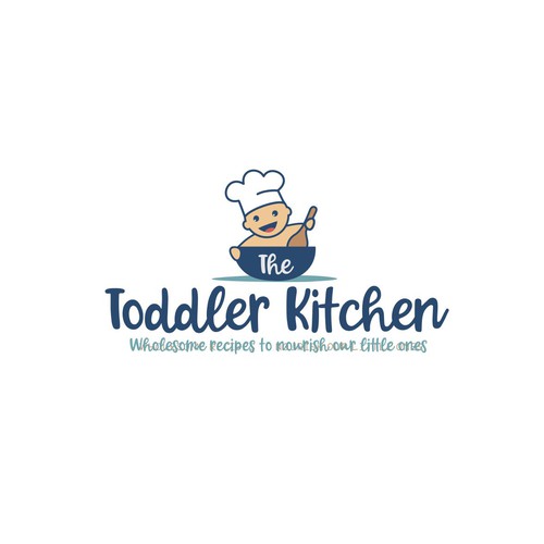 Fun logo for a food blog company focused on toddler and family nutrition and recipes. Design von meryofttheangels77