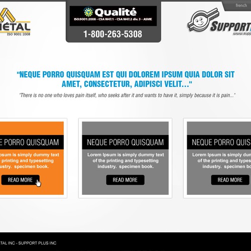 Web page design contest entry by Webexp