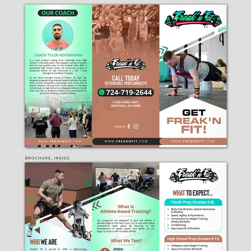 Gym Brochure Design by 123Graphics