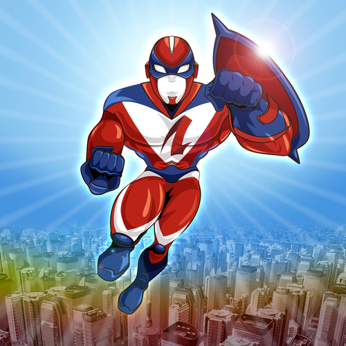 Design an Awesome Superhero Mascot for Insurance Firm Design by fredostyle