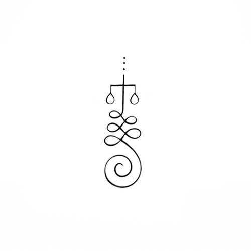 Unalome/Libra Scales Wrist Tattoo Design by LunaMia