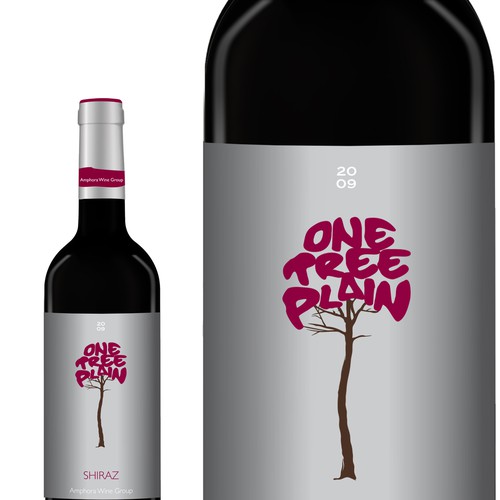 One Tree Plain wine label Diseño de DPA Design