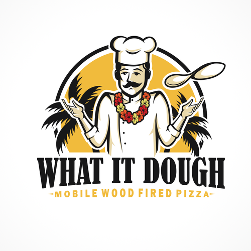 Hawaiian Wood Fired Pizza Logo Design por 2MDesigns