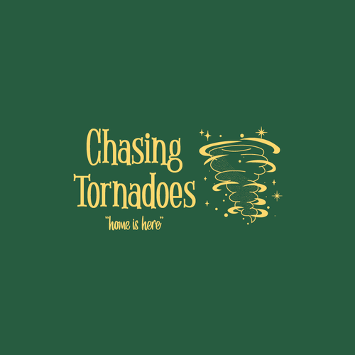 Wizard of oz inspired new show called "Chasing Tornadoes" Design by Ganbatte Creative