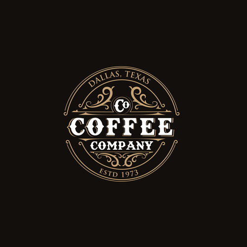 Coffee Company - Open since 1971, ORIGINAL COFFEE ROASTERS OF DALLAS Design by AnaGocheva