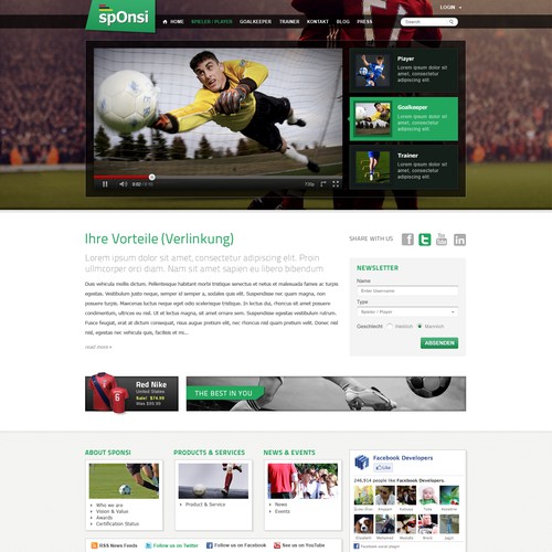 Diseño de página web propuesta en el concurso por tred