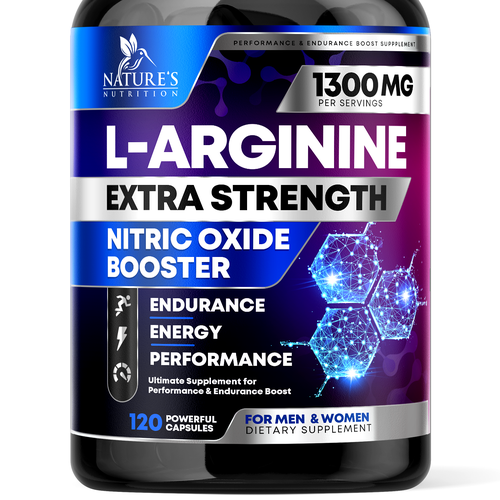 Powerful L-Arginine Capsules Design Needed for Nature's Nutrition Design by rembrandtjurin