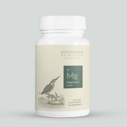Supplements Label for Kingfisher Nutrition Product label contest